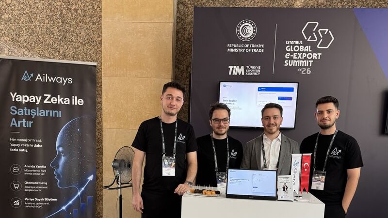 Ailways ekibi IGEXX 2026 İstanbul Global E-İhracat Zirvesi'ndeki standında